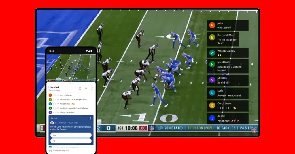 YouTube is adding chat, highlights, and Shorts to NFL Sunday Ticket